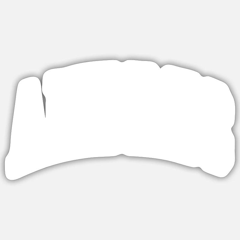 Andres - Sticker taille S (10 x 10 cm) - blanc mat