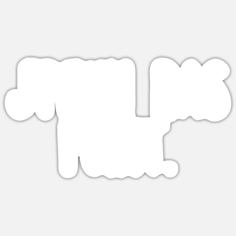 J'PEUX PAS POINT. - Sticker taille S (10 x 10 cm) - blanc mat