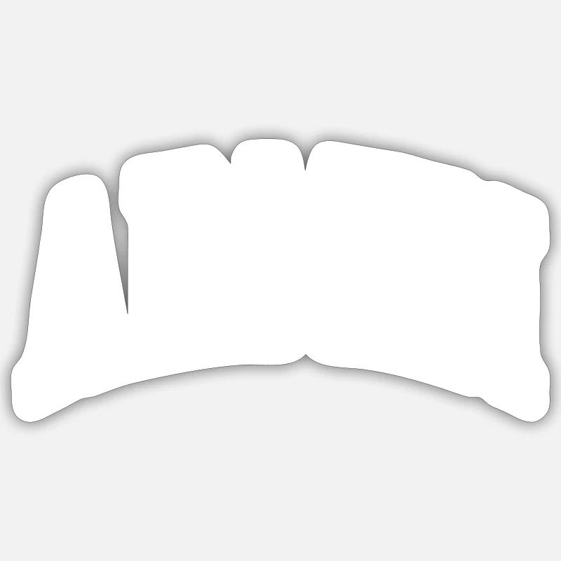 Armin - Sticker Größe S (10 x 10 cm) - Mattweiß