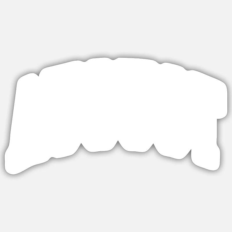 August - Sticker Größe S (10 x 10 cm) - Mattweiß