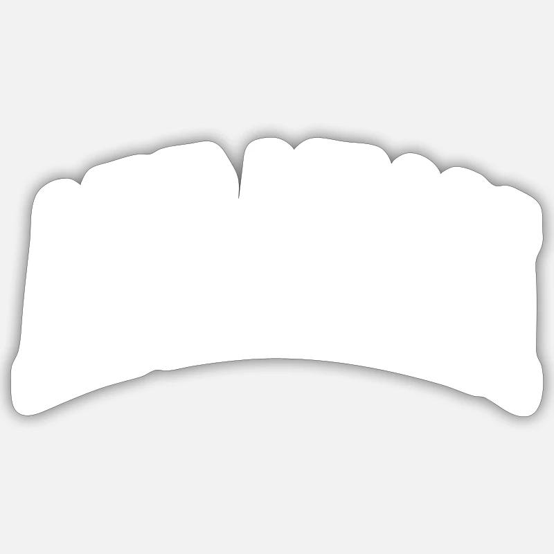 Abraham - Sticker Größe S (10 x 10 cm) - Mattweiß