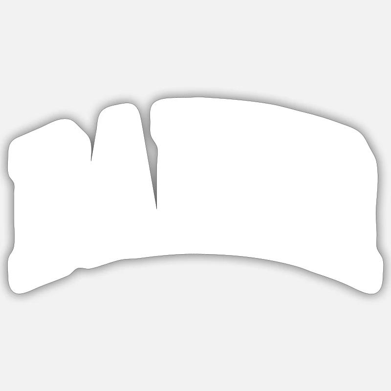 Baker - Sticker Größe S (10 x 10 cm) - Mattweiß