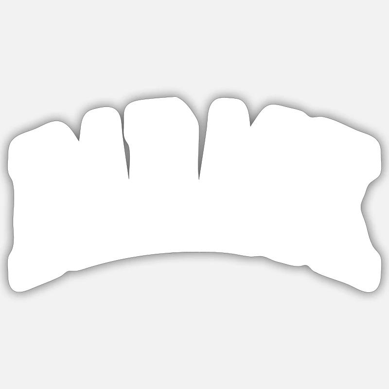 Barack - Sticker taille S (10 x 10 cm) - blanc mat