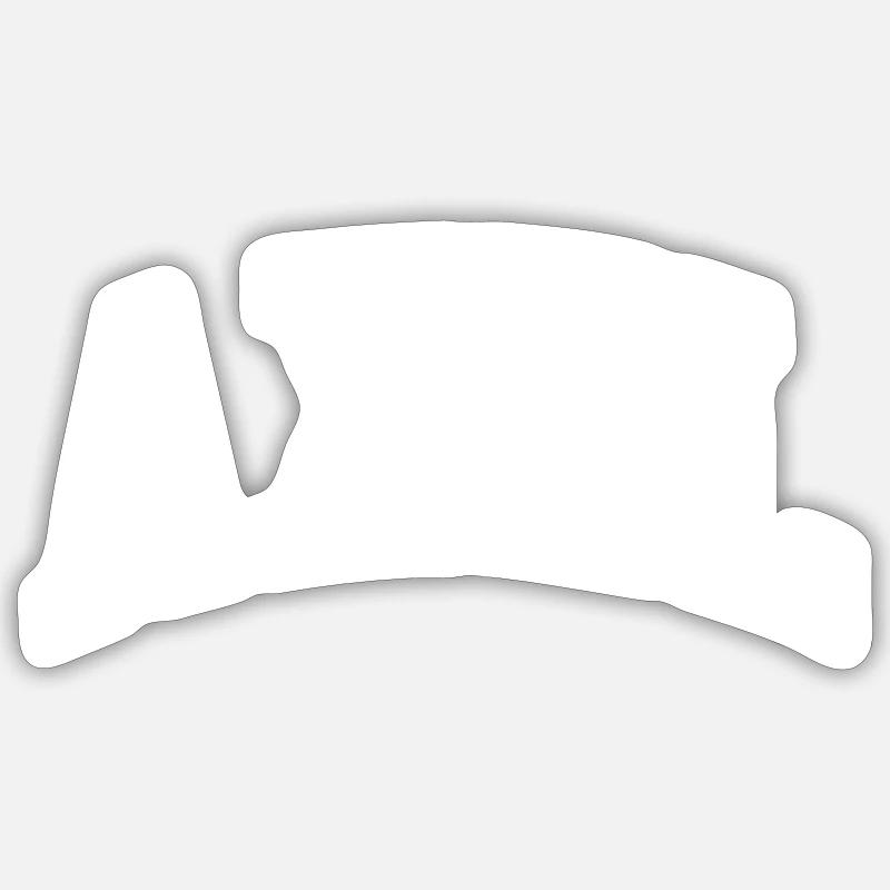Axel - Sticker Größe S (10 x 10 cm) - Mattweiß