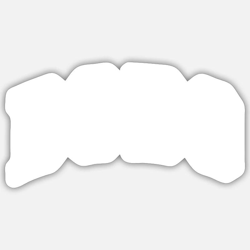 Bodo - Sticker taille S (10 x 10 cm) - blanc mat