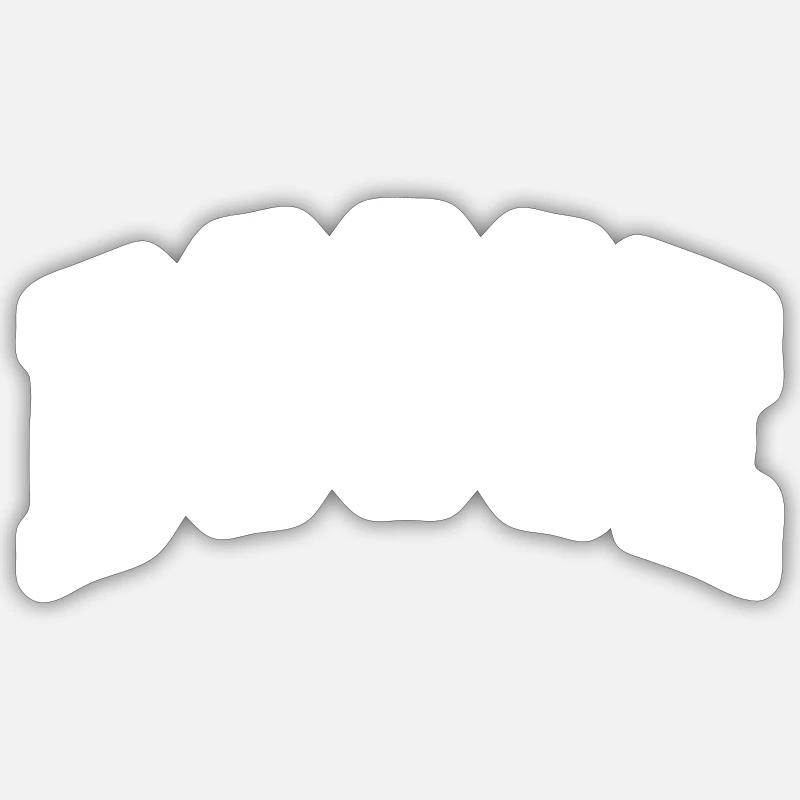 Patrons - Sticker taille S (10 x 10 cm) - blanc mat