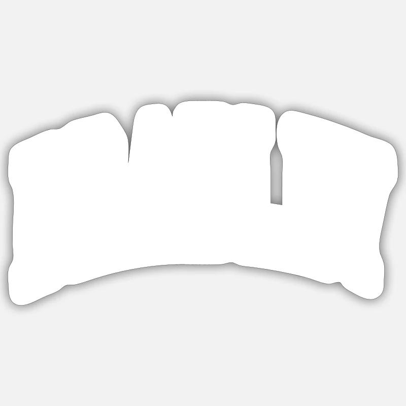 Bradley - Sticker size S (10 x 10 cm) - white matte
