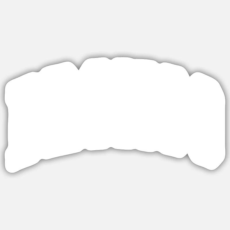 Bronco - Sticker Größe S (10 x 10 cm) - Mattweiß