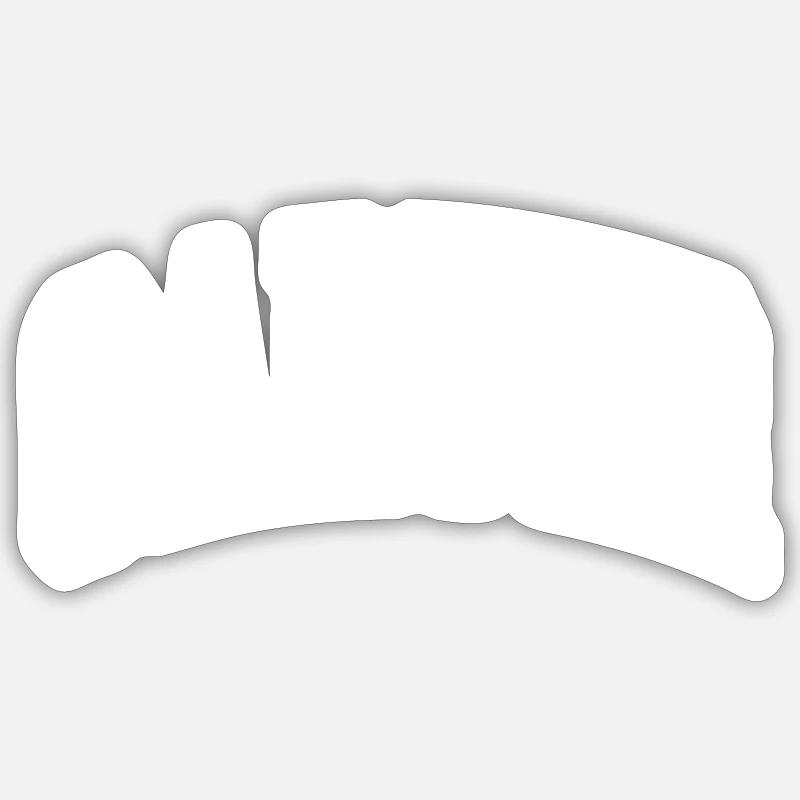 Carter - Sticker size S (10 x 10 cm) - white matte