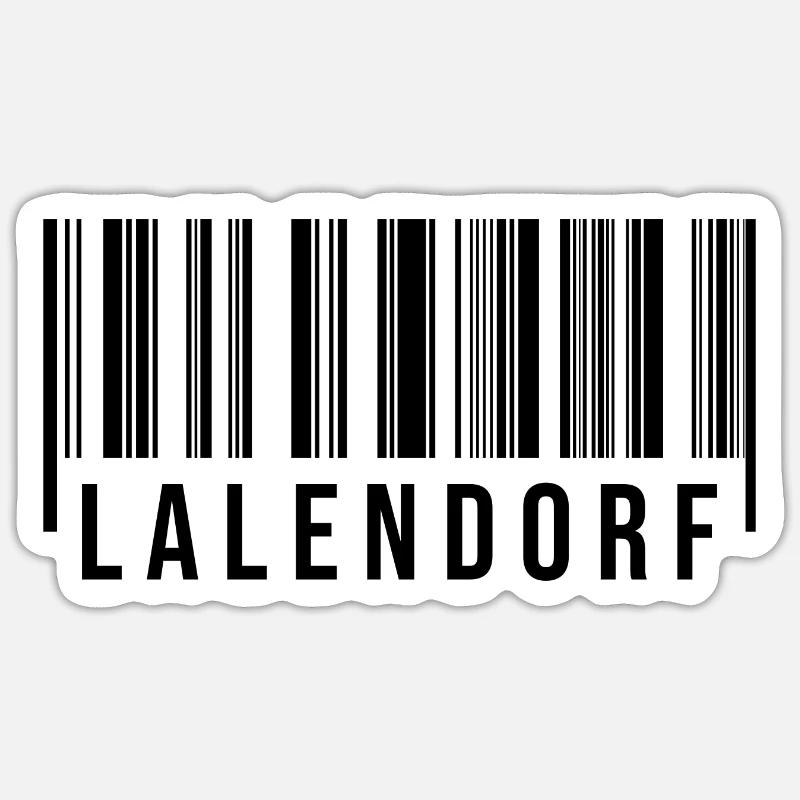 Lalendorf Strichcode Sticker Größe S (10 x 10 cm)