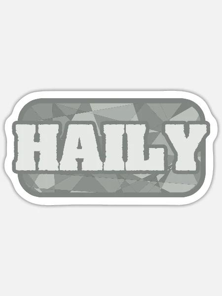 Gesundheit Haily - Sticker Größe S (10 x 10 cm) - Mattweiß