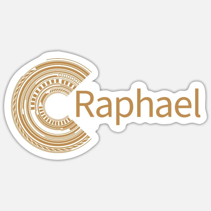 Für Raphael - Sticker Größe S (10 x 10 cm) - Mattweiß