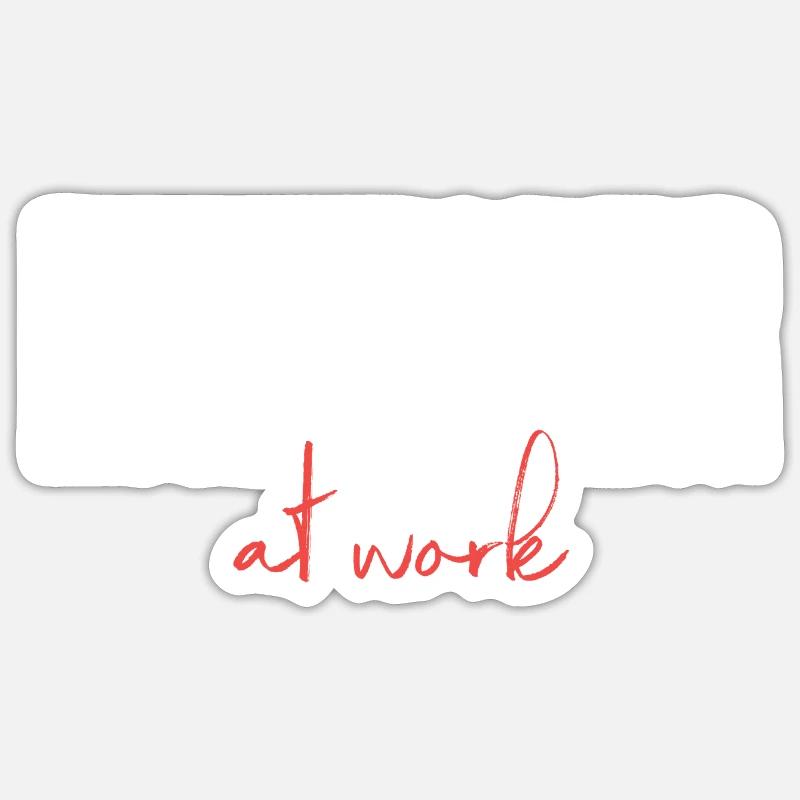 Mulitpreneur at work Sticker Größe S (10 x 10 cm)