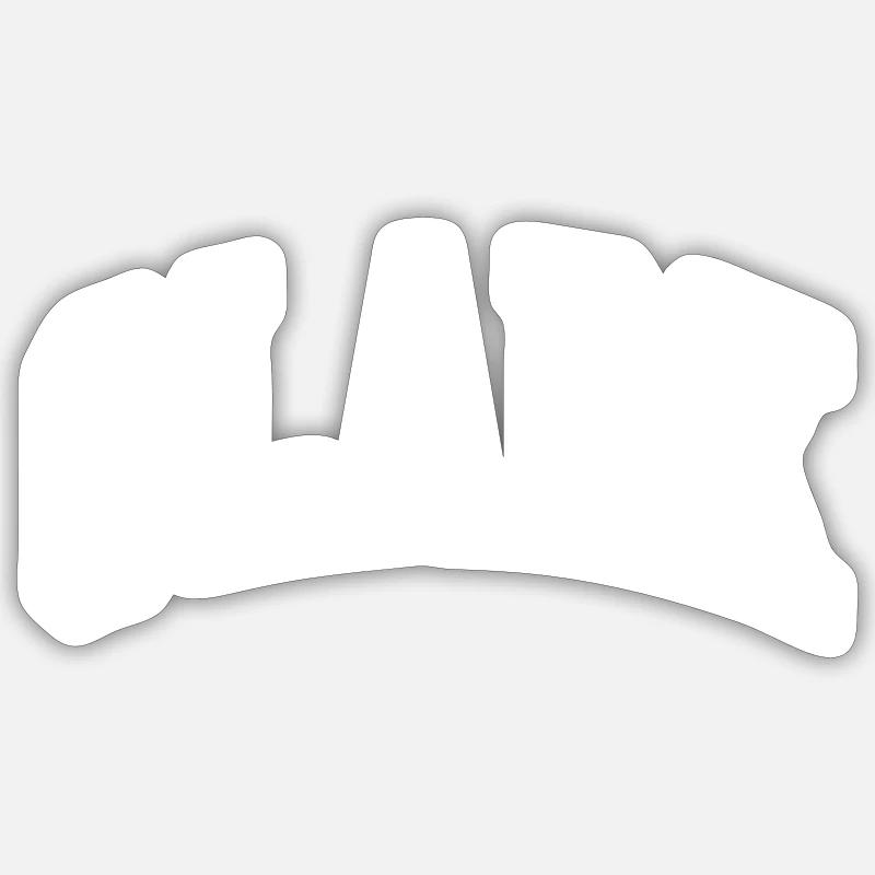 Clark - Sticker size S (10 x 10 cm) - white matte