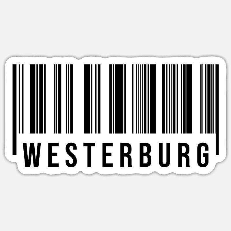 Westerburg Westerwald - Sticker Größe S (10 x 10 cm) - Mattweiß