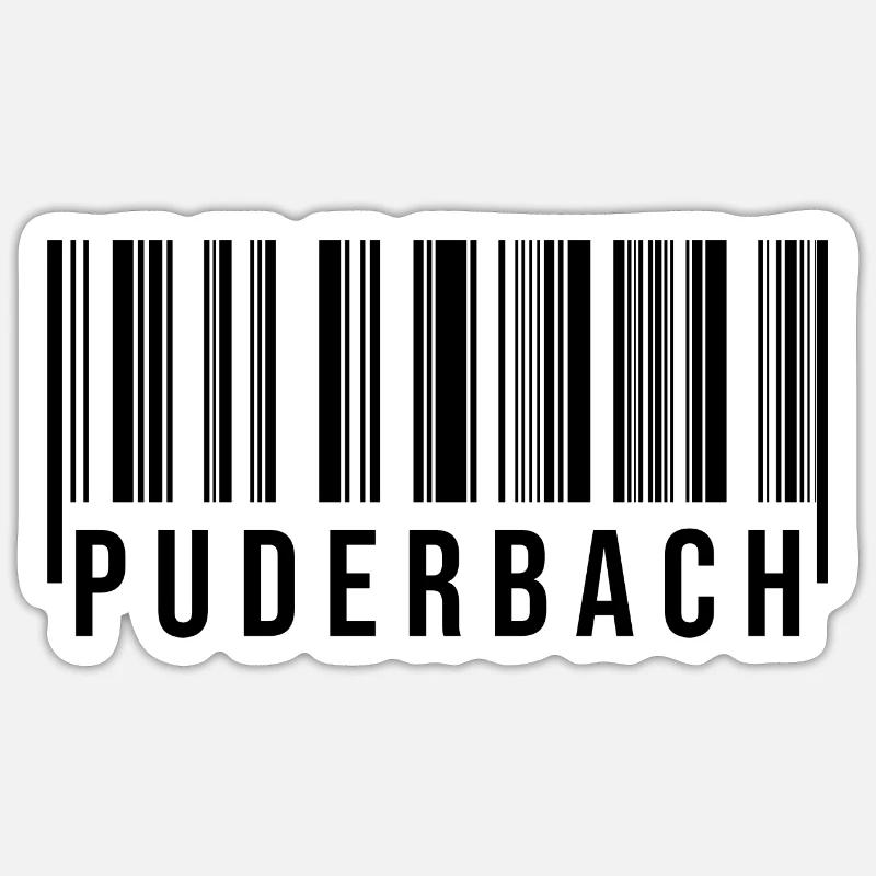 Puderbach Westerwald - Sticker Größe S (10 x 10 cm) - Mattweiß