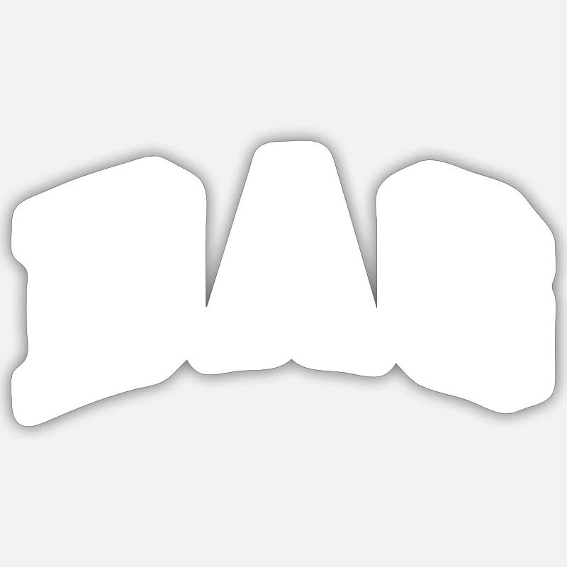 Dag - Sticker taille S (10 x 10 cm) - blanc mat