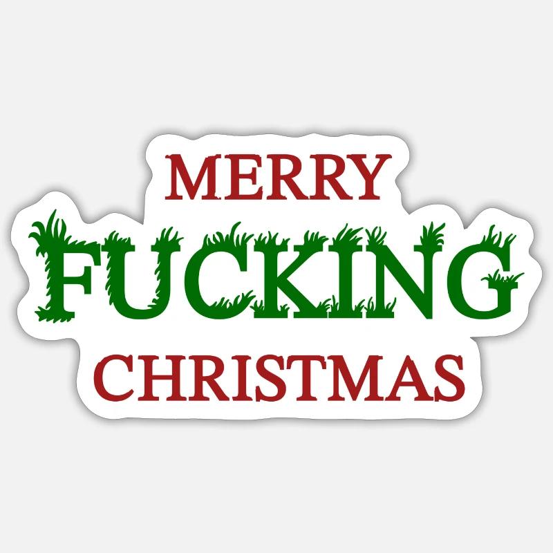 Noël - Sticker taille S (10 x 10 cm) - blanc mat