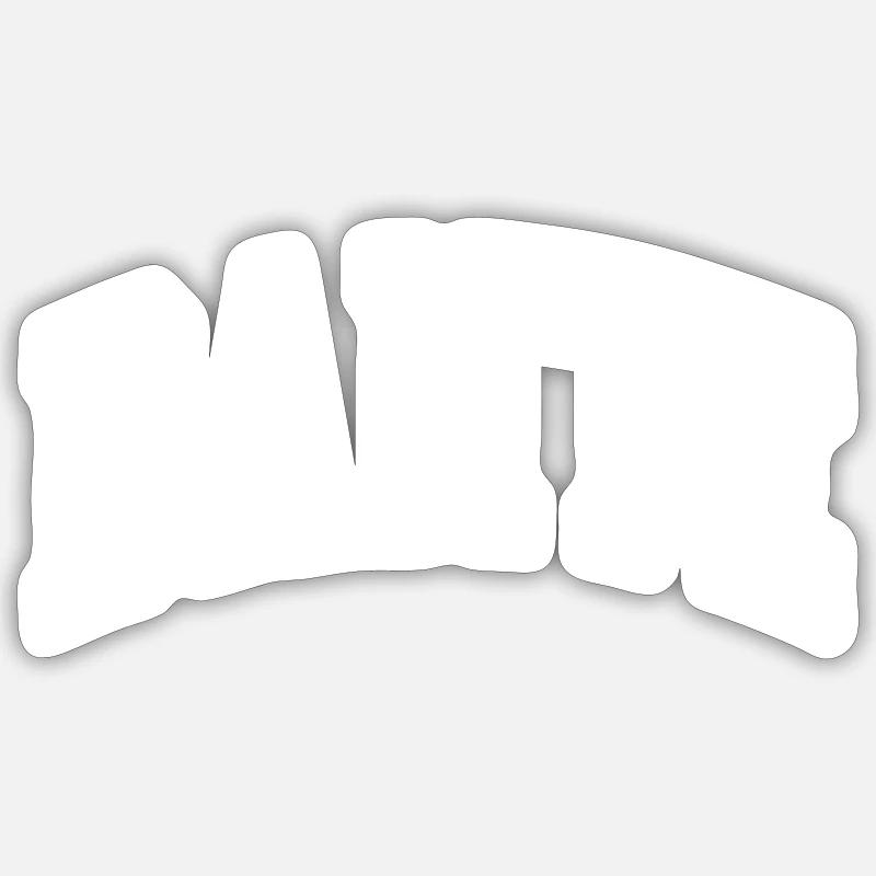 Dante - Sticker taille S (10 x 10 cm) - blanc mat