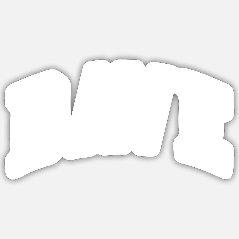 Dave - Sticker taille S (10 x 10 cm) - blanc mat