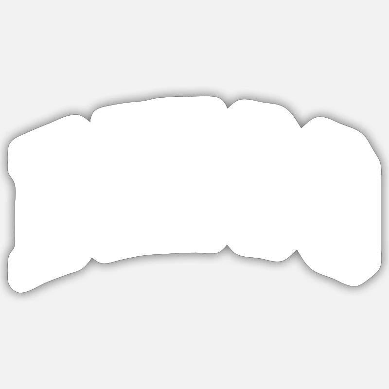 Diego - Sticker taille S (10 x 10 cm) - blanc mat