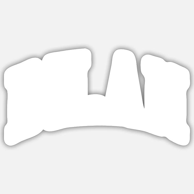 Dilan - Sticker taille S (10 x 10 cm) - blanc mat