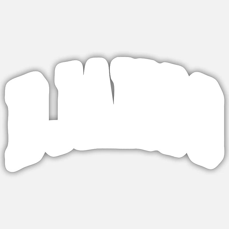Django - Sticker Größe S (10 x 10 cm) - Mattweiß