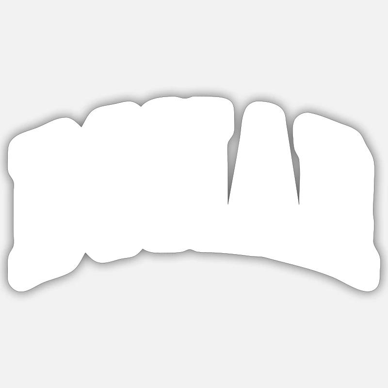 Donar - Sticker taille S (10 x 10 cm) - blanc mat