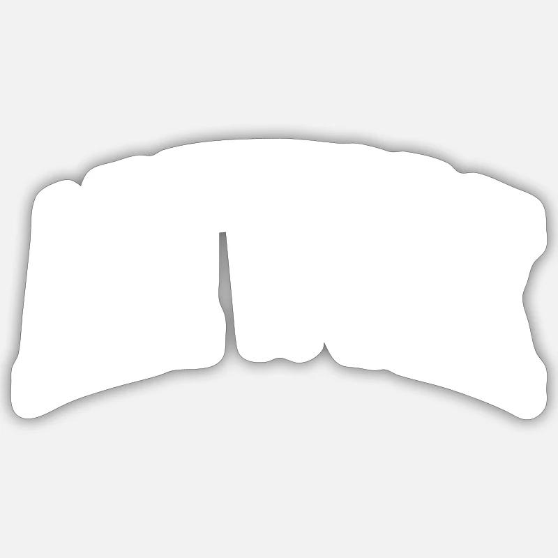 Artwork - Sticker Größe S (10 x 10 cm) - Mattweiß