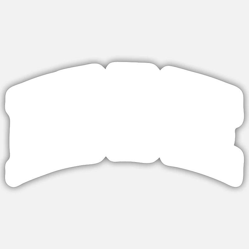Eddie - Sticker taille S (10 x 10 cm) - blanc mat