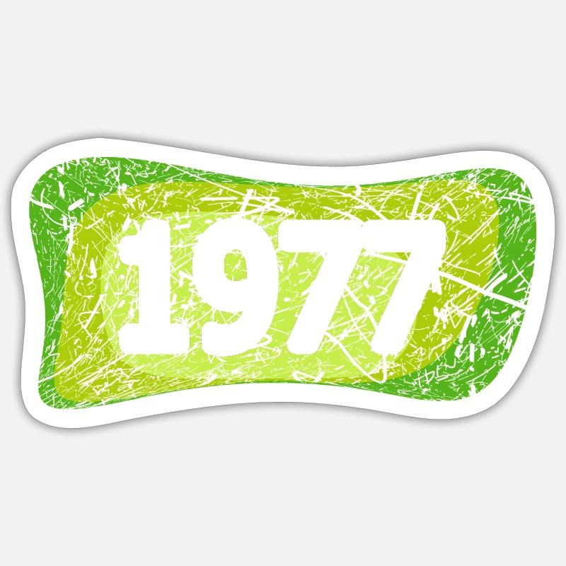Funny 1977 - Sticker size S (10 x 10 cm) - white matte