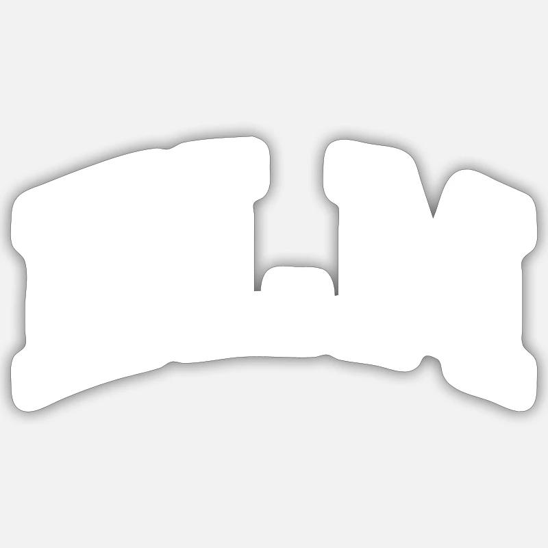 Elm - Sticker Größe S (10 x 10 cm) - Mattweiß