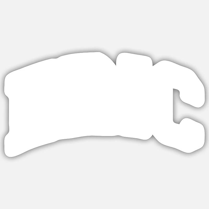Eric - Sticker Größe S (10 x 10 cm) - Mattweiß