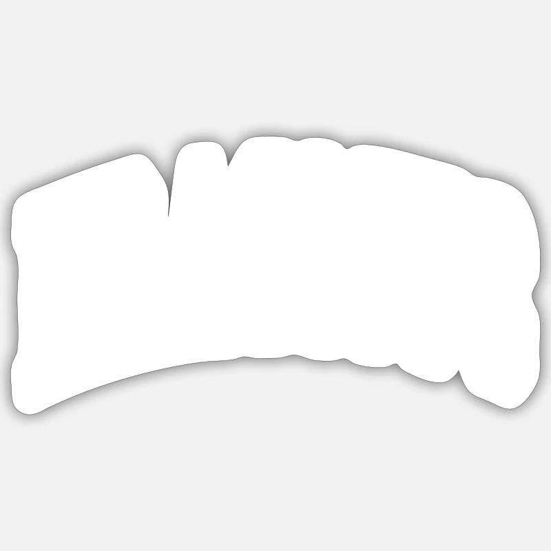 Erasmus - Sticker taille S (10 x 10 cm) - blanc mat