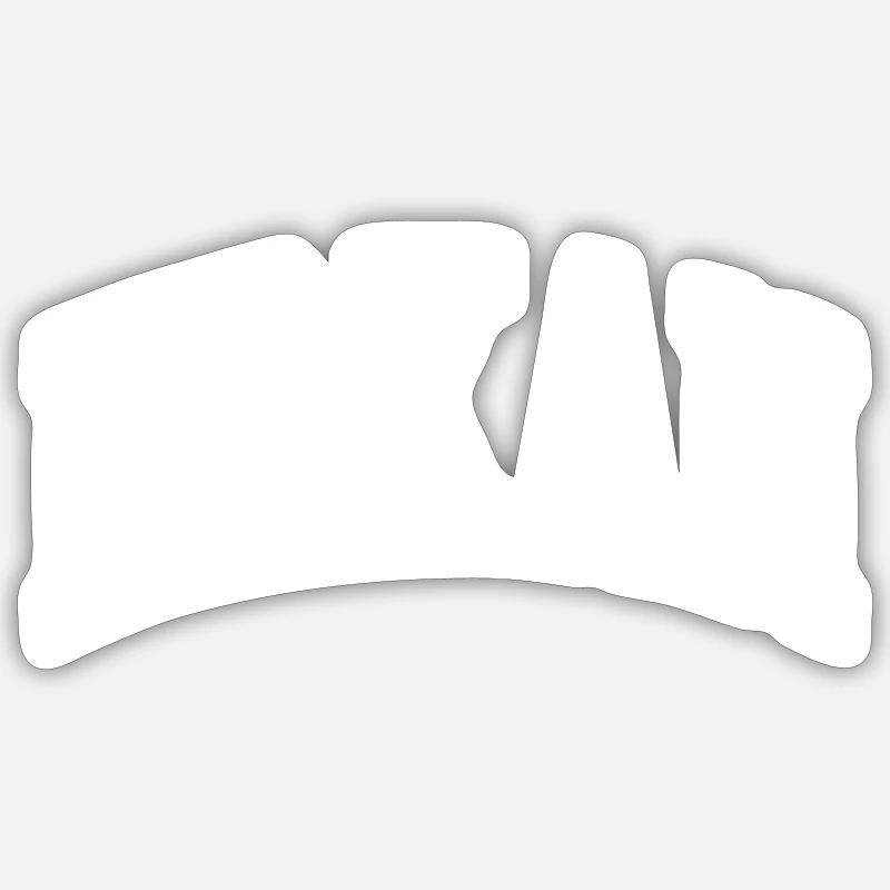 Erkan - Sticker taille S (10 x 10 cm) - blanc mat