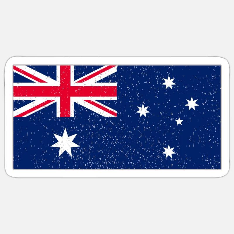 Australia - Sticker size S (10 x 10 cm) - white matte