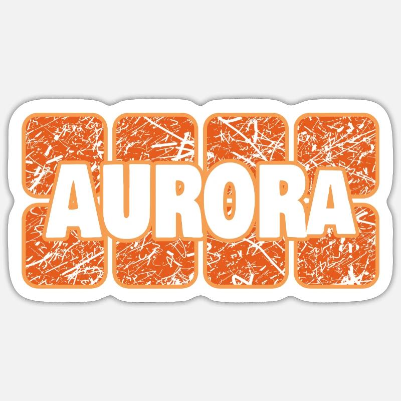 Female Aurora Sticker size S (10 x 10 cm)