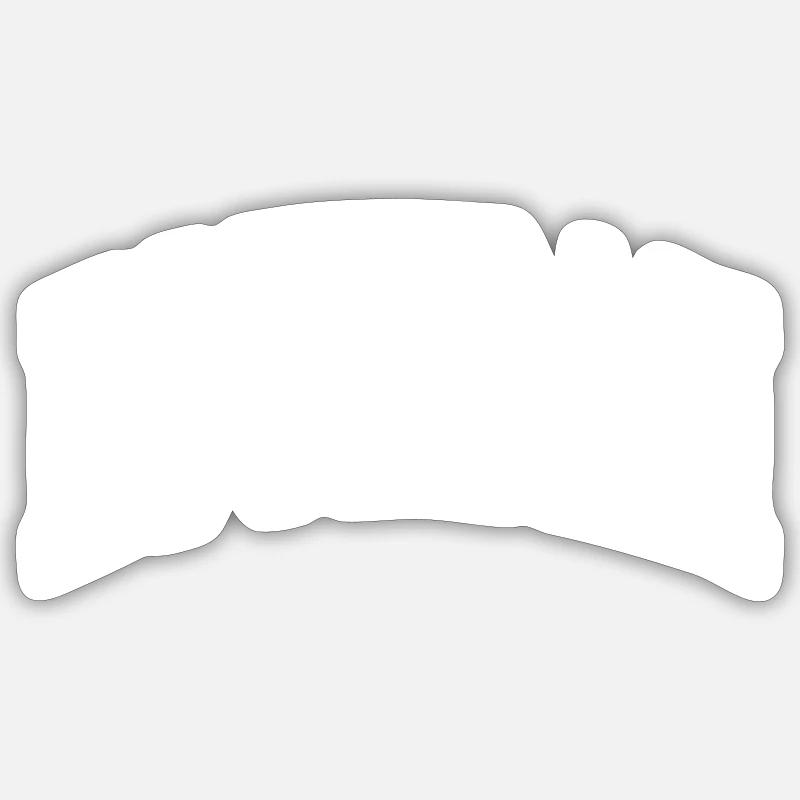 Esteban - Sticker taille S (10 x 10 cm) - blanc mat