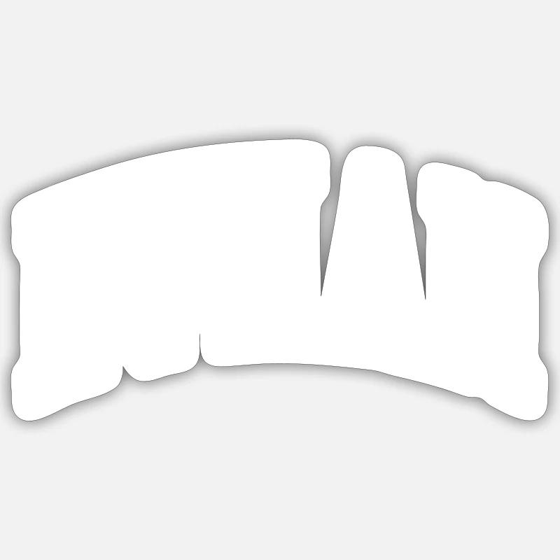 Ethane - Sticker size S (10 x 10 cm) - white matte