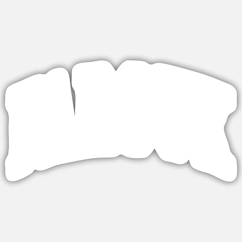 Farouk - Sticker taille S (10 x 10 cm) - blanc mat
