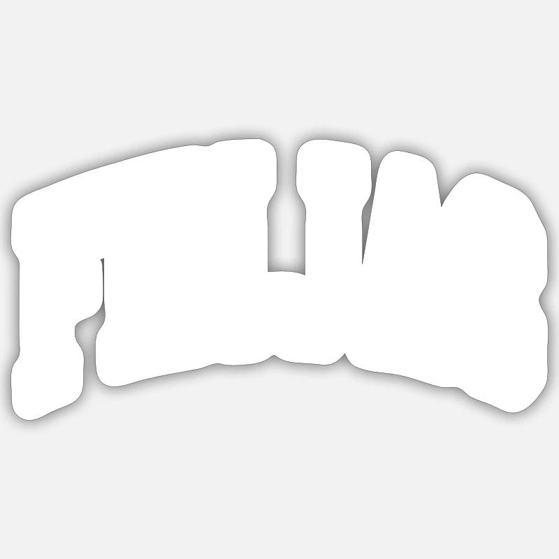Finjas - Sticker size S (10 x 10 cm) - white matte