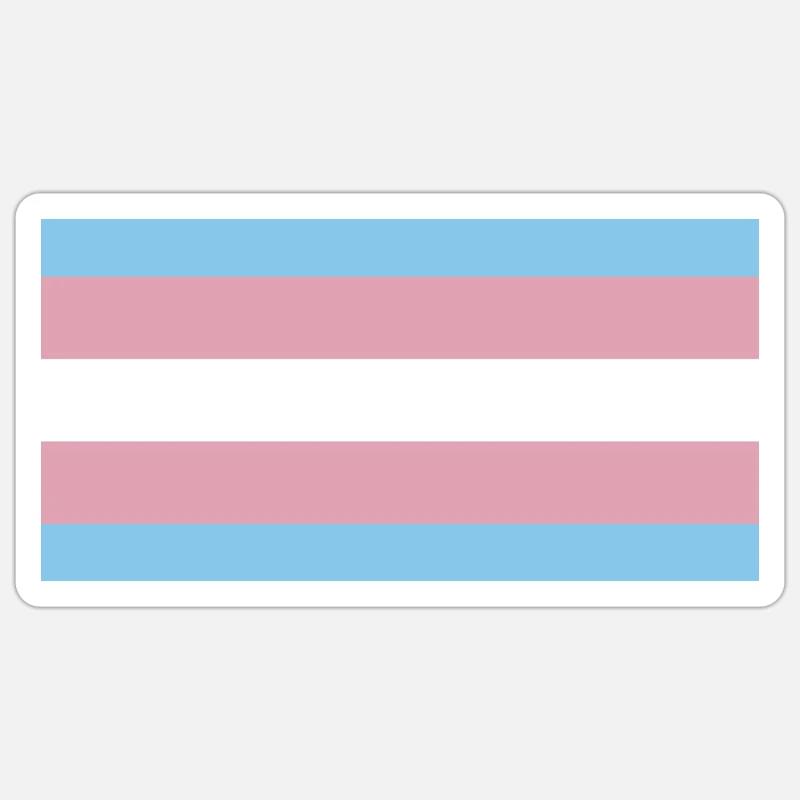 Fierté trans Sticker taille S (10 x 10 cm)