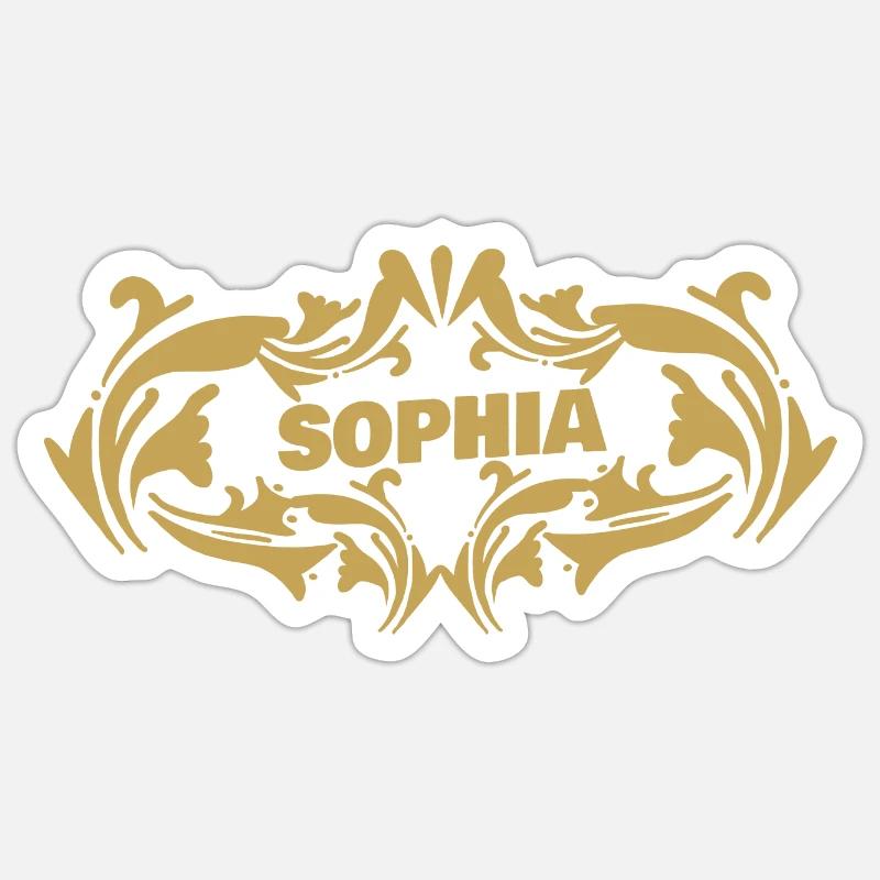 Gift idea Sophia - Sticker size S (10 x 10 cm) - white matte