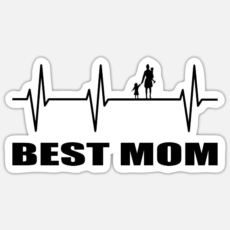 Mama - Sticker Größe S (10 x 10 cm) - Mattweiß