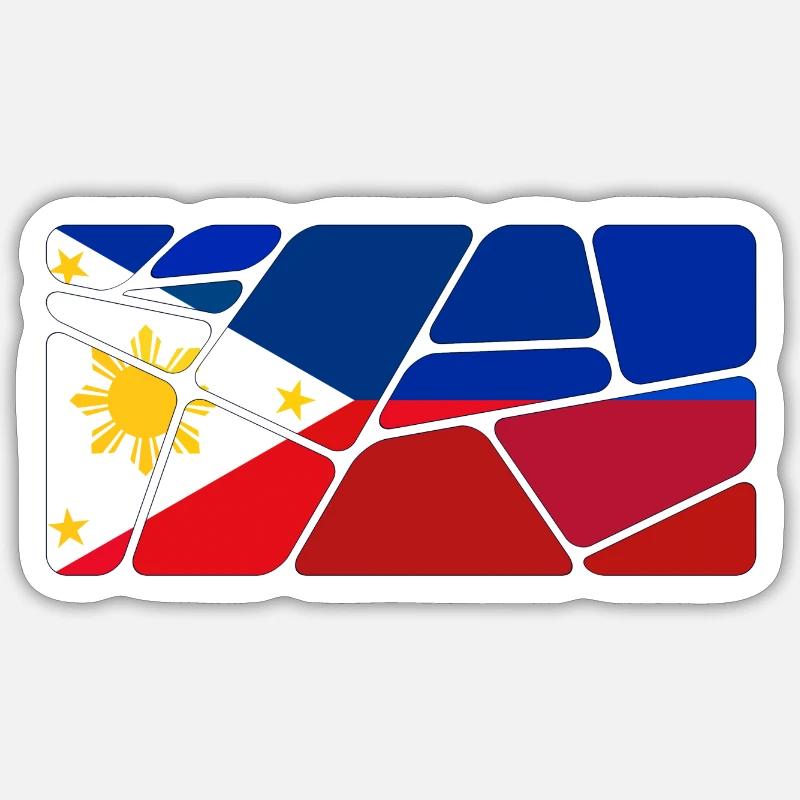 Philippines as Philippines - Sticker size S (10 x 10 cm) - white matte