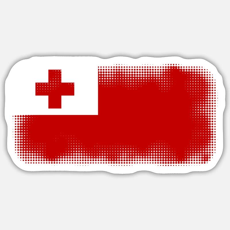 Tonga Tonga - Sticker size S (10 x 10 cm) - white matte