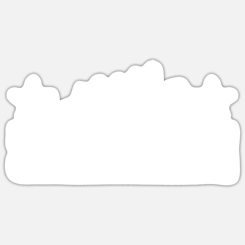 BBQ - Sticker Größe S (10 x 10 cm) - Mattweiß