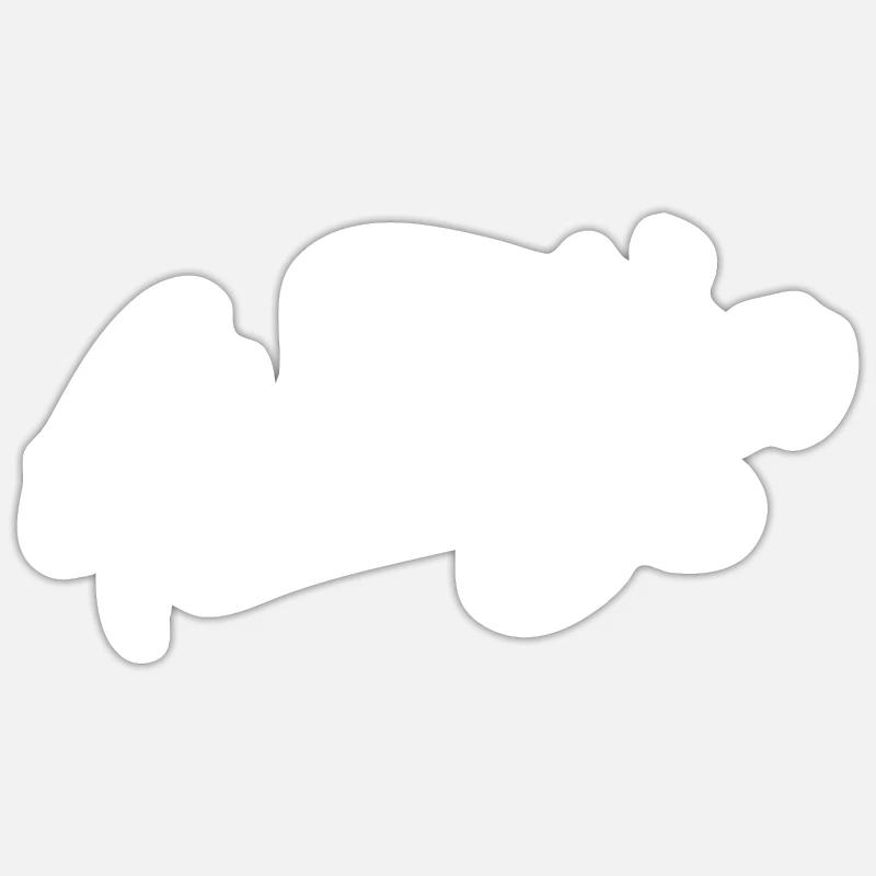 Arcachon - Sticker taille S (10 x 10 cm) - blanc mat