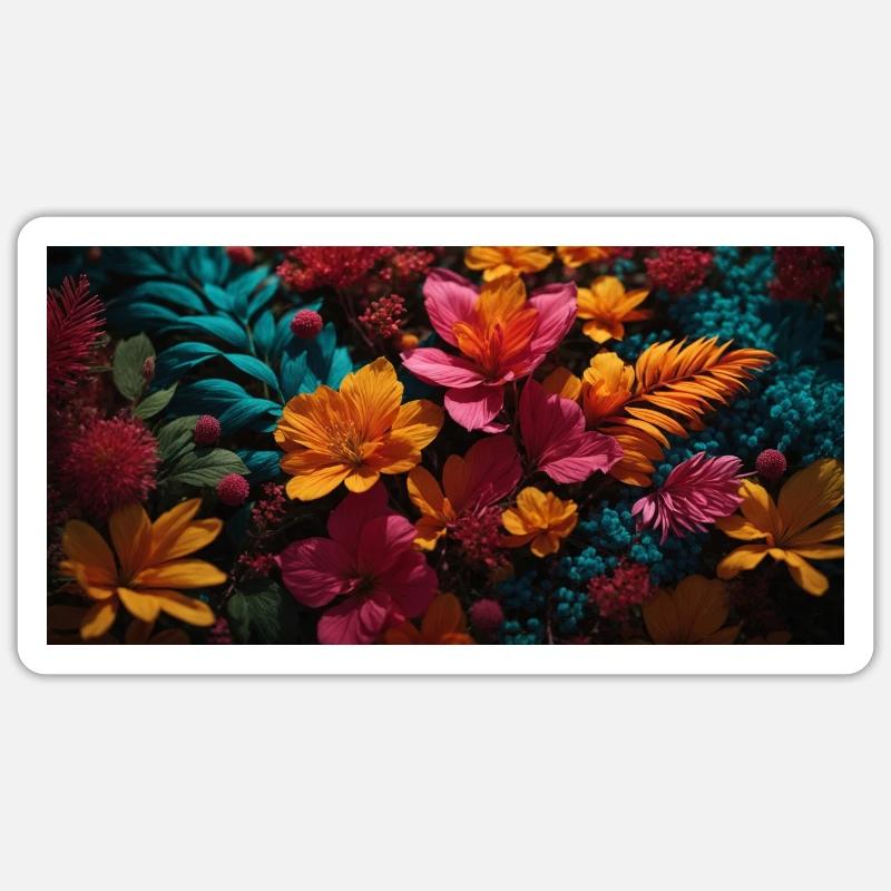 Coque de téléphone créative et colorée - Sticker taille S (10 x 10 cm) - blanc mat