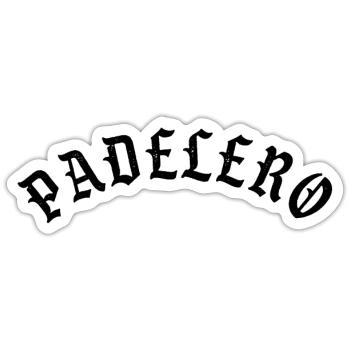 Padel Player - Sticker size S (10 x 10 cm) - white matte - Front